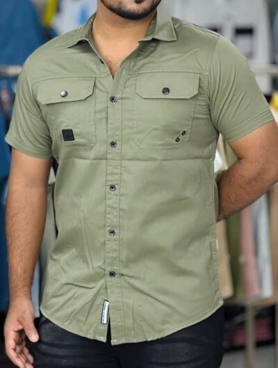 Unique Kaizer Cotton Double Pocket Shirt