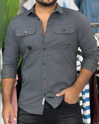 Most Demanding Kaizer Cotton Double Pocket Shirt